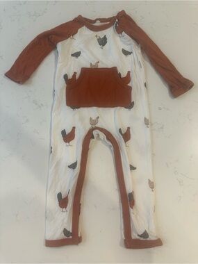 Kyte Baby chicken long sleeved romper